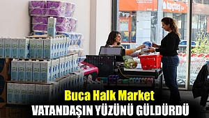 Buca Halk Market vatandaşın yüzünü güldürdü