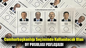 Cumhurbaşkanlığı seçiminde kullanılacak olan oy pusulası paylaşıldı