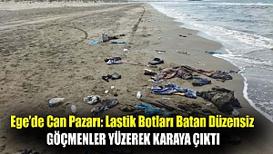 Ege'de can pazarı: Lastik botları batan düzensiz göçmenler yüzerek karaya çıktı