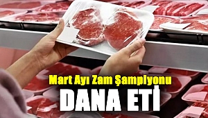 Mart ayında fiyatı en fazla artan ürün 'dana eti' oldu