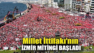 Millet İttifakı'nın İzmir'deki seçim mitingi başladı