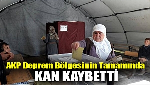 AKP deprem bölgesinin tamamında kan kaybetti