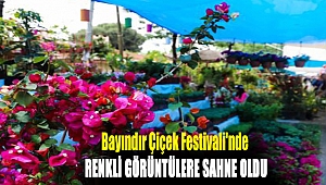 Bayındır Çiçek Festivali'nde renkli görüntülere sahne oldu