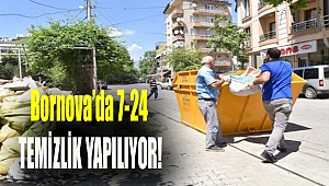 Bornova’da 7-24 temizlik yapılıyor!