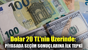 Dolar 20 TL'nin üzerinde: Piyasada seçim sonuçlarına ilk tepki