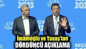 İmamoğlu ve Yavaş'tan Dördüncü Açıklama