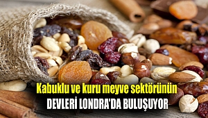 Kabuklu ve kuru meyve sektörünün devleri Londra'da buluşacak