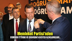 Memleket Partisi'nden Cumhur İttifakı ve Erdoğan'a destek açıklamaları...