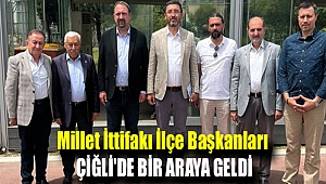 Millet İttifakı ilçe başkanları Çiğli'de bir araya geldi