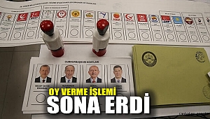 Oy verme işlemi sona erdi