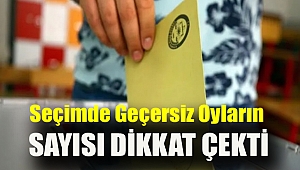 Seçimde geçersiz oyların sayısı dikkat çekti