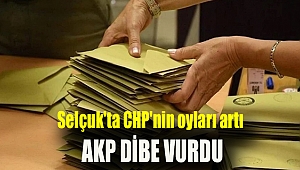 Selçuk'ta CHP'nin oyları artı, AKP dibe vurdu