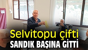Selvitopu çifti, sandık başına gitti