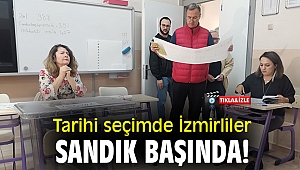 Tarihi seçimde İzmirliler sandık başında