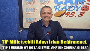 TİP Milletvekili adayı İrfan Değirmenci, “TİP’e verilen oy boşa gitmez, AKP’nin zoruna gider”
