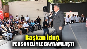 Başkan İduğ, personeliyle bayramlaştı