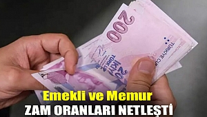 Emekli ve memur zam oranları netleşti