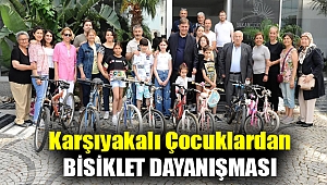 Karşıyakalı çocuklardan bisiklet dayanışması