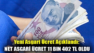 Yeni asgari ücret açıklandı: Net asgari ücret 11 bin 402 TL oldu