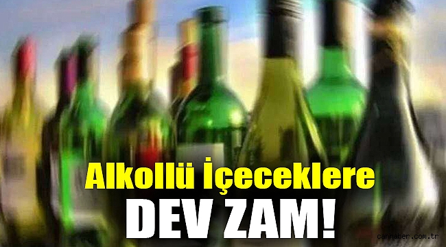 Alkollü içeceklere dev zam!