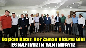Batur: Her zaman olduğu gibi esnafımızın yanındayız