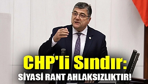 CHP'li Sındır: Siyasi rant ahlaksızlıktır!
