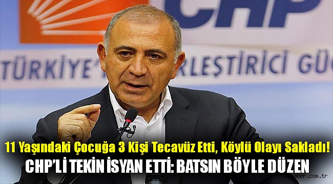 CHP'li Tekin İsyan Etti: Batsın Böyle Düzen
