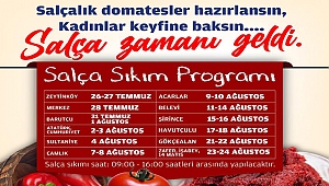 EFES SELÇUK’TA SALÇA ZAMANI GELDİ