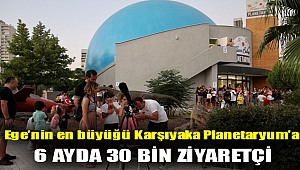 Ege’nin en büyüğü Karşıyaka Planetaryum’a 6 ayda 30 bin ziyaretçi