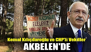 Kemal Kılıçdaroğlu ve CHP'li vekiller Akbelen'de