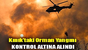 Kınık'taki orman yangını kontrol altına alındı