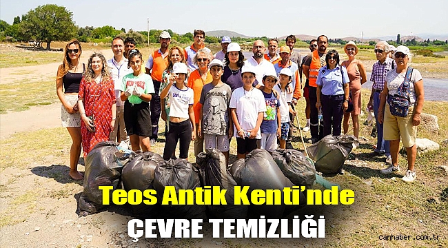 Teos Antik Kenti’nde çevre temizliği