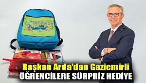 Başkan Arda'dan Gaziemirli öğrencilere sürpriz hediye