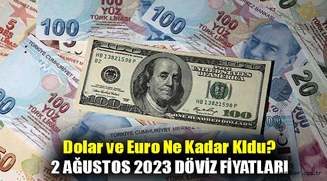 Dolar ve Euro ne kadar oldu? 2 Ağustos 2023 döviz fiyatları