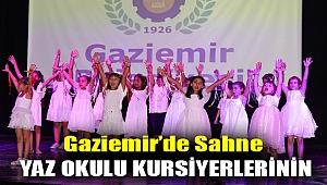 Gaziemir’de sahne Yaz Okulu kursiyerlerinin