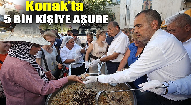 Konak’ta 5 bin kişiye aşure