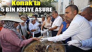 Konak’ta 5 bin kişiye aşure