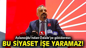 Aslanoğlu'ndan Özlale'ye gönderme: Bu siyaset işe yaramaz!