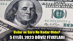 Dolar ve Euro ne kadar oldu? 5 Eylül 2023 döviz fiyatları