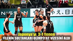 Japonya'yı 3-1 yenen Filenin Sultanları Olimpiyat vizesini aldı!