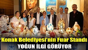 Konak Belediyesi’nin Fuar standı yoğun ilgi görüyor