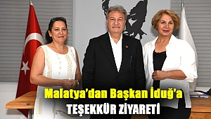 Malatya’dan Başkan İduğ’a teşekkür ziyareti