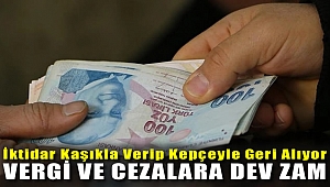 İktidar Kaşıkla Verip Kepçeyle Geri Alıyor; Vergi Ve Cezalara Dev Zam