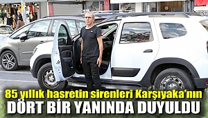 85 yıllık hasretin sirenleri Karşıyaka'nın dört bir yanında duyuldu