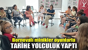 Bornovalı minikler oyunlarla tarihe yolculuk yaptı