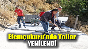 Efemçukuru'nda yollar yenilendi