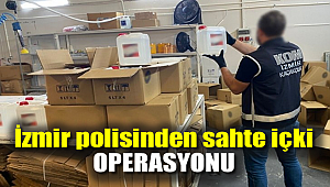 İzmir polisinden sahte içki operasyonu