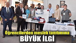 Öğrencilerden meslek tanıtımına büyük ilgi