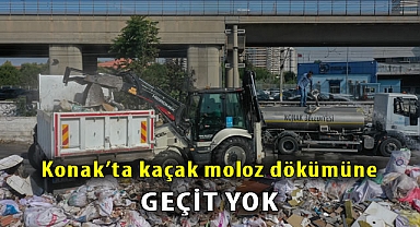 Konak’ta kaçak moloz dökümüne geçit yok