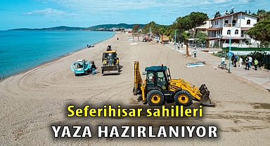 Seferihisar sahilleri yaza hazırlanıyor